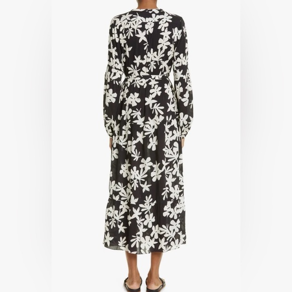 NWOT Lemlem Sea Floral Long Sleeve Shirtdress - Picture 3 of 16